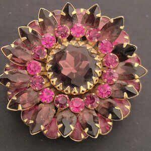 Vintage Large Rhinestone Brooch